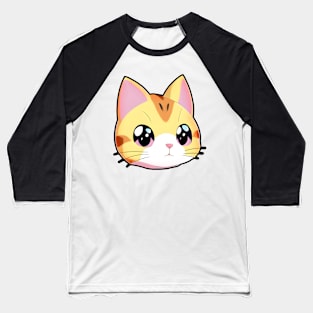 Cartoon Kitty Baseball T-Shirt